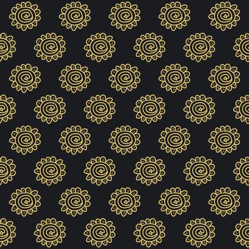 Vector Seamless Hand Drawn Tribal Boho Style PatternBasic RGB