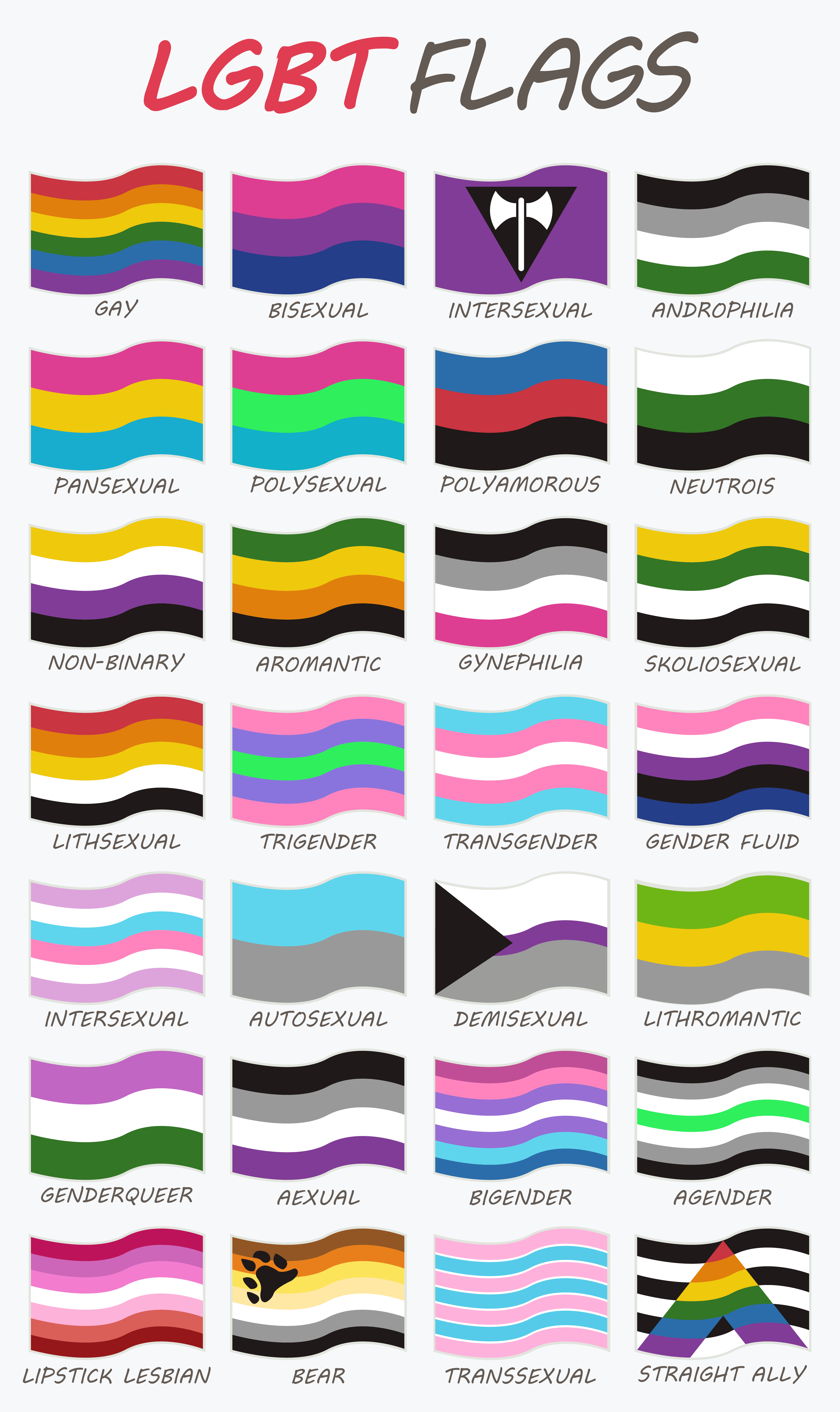 Set Of 28 Lgbt Flags 540861 Vector Art At Vecteezy