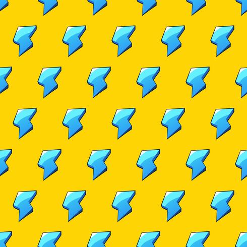 Vector Seamless Electric Energy Style Pattern