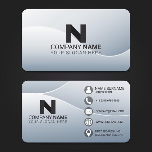 Vector Business Card Modern Design Template