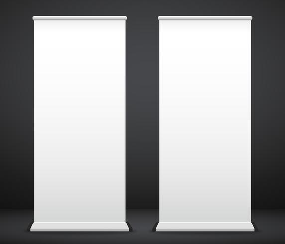 Roll up banner stand backdrop Beautiful abstract background vector