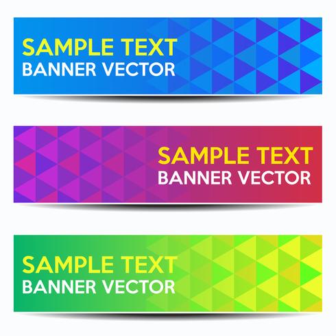 Abstract beautiful banner color gradient background vector