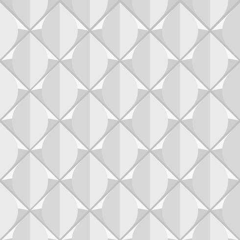 Fondo geométrico abstracto circular blanco patrón inconsútil imprimir vector