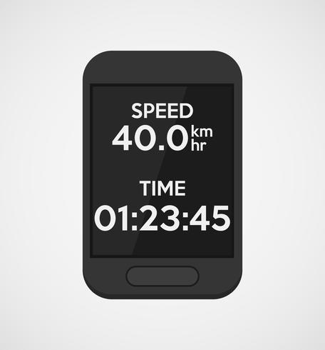 Bike computers and GPS Vector illustration