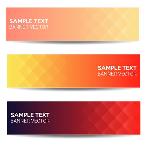 Abstract beautiful banner color gradient background vector