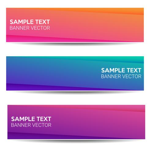 Abstract beautiful banner color gradient background vector