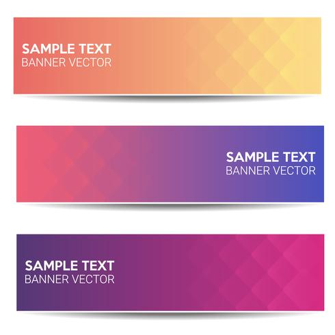 Abstract beautiful banner color gradient background vector