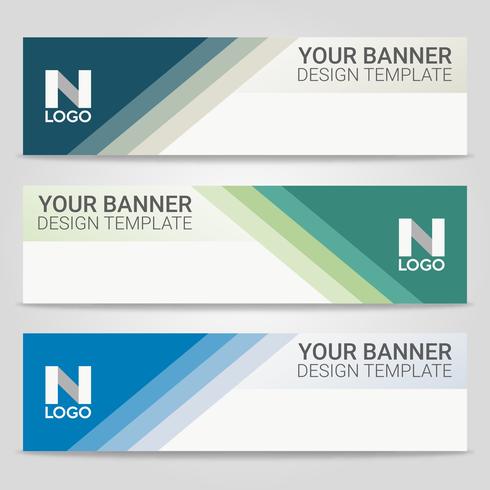 Abstract beautiful banner template background, Vector illustration ,Design for business presentation