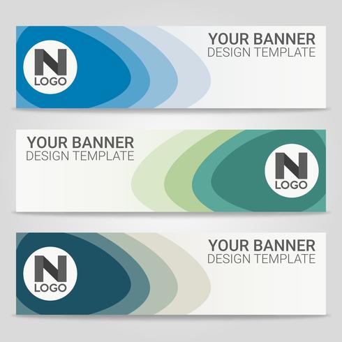 Abstract beautiful banner template background, Vector illustration ,Design for business presentation