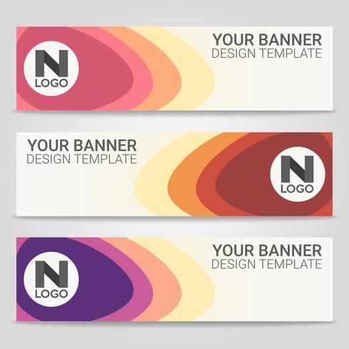 Abstract beautiful banner template background, Vector illustration ,Design for business presentation