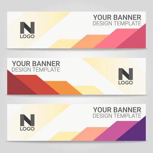 Abstract beautiful banner template background, Vector illustration ,Design for business presentation