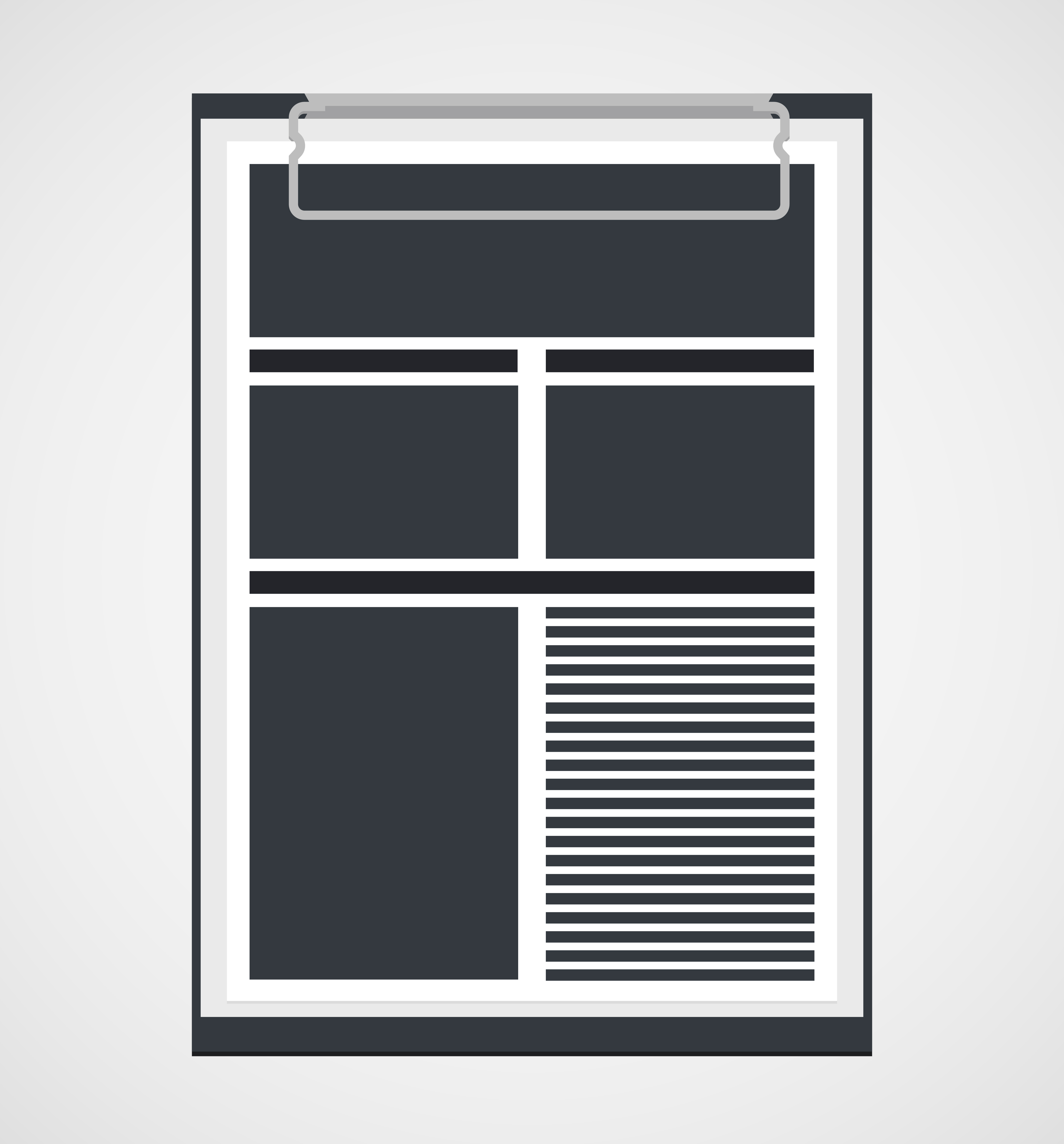 Clipboard in a flat design 541073 Vector Art at Vecteezy