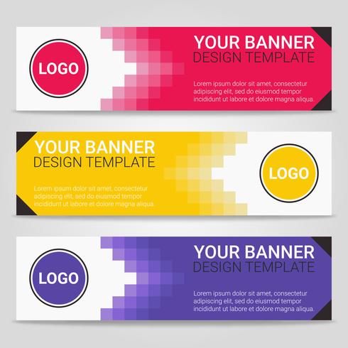 Abstract beautiful banner template background, Vector illustration ,Design for business presentation