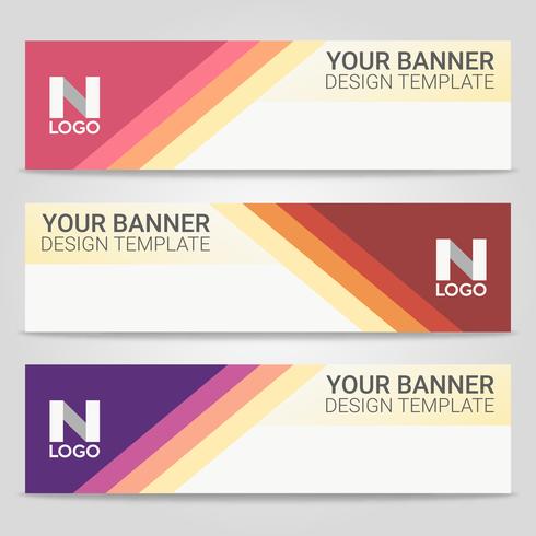 Abstract beautiful banner template background, Vector illustration ,Design for business presentation