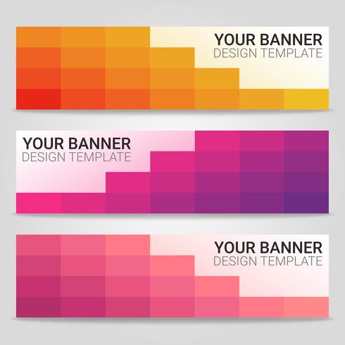 Abstract beautiful banner template background, Vector illustration ,Design for business presentation