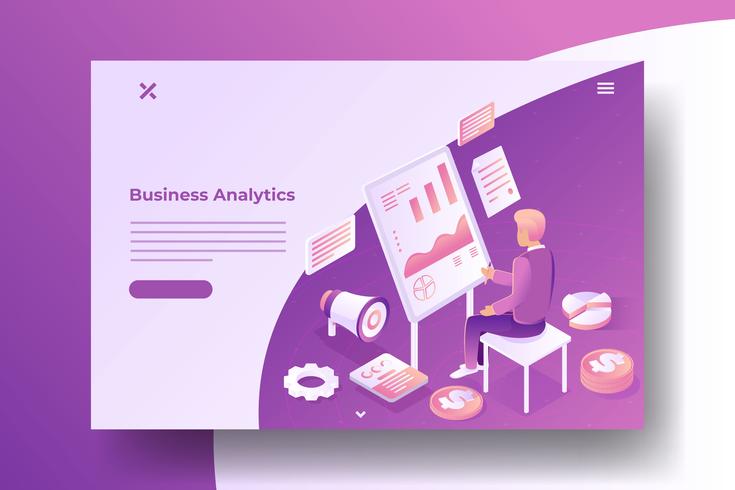 Business Analytics Concept vector