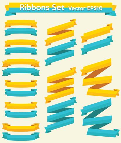 Ribbons Set vector EPS10