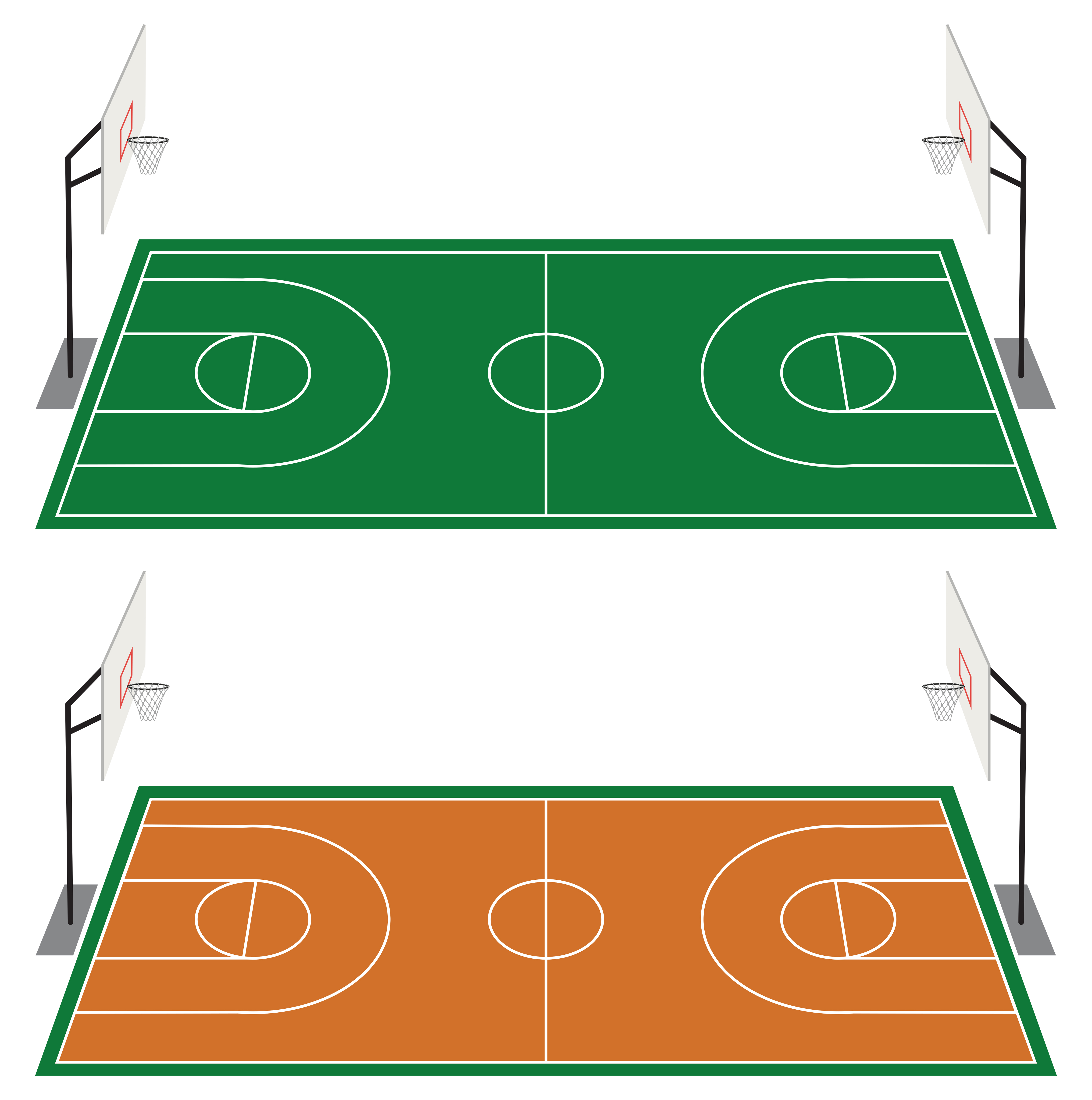 set-of-two-basketball-courts-541406-vector-art-at-vecteezy