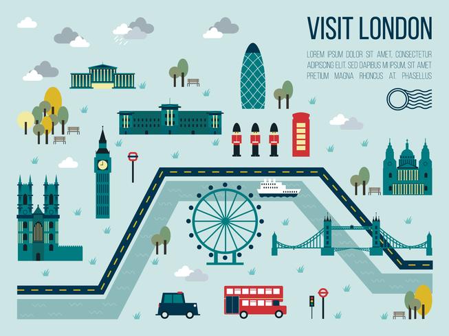 Visitar londres vector