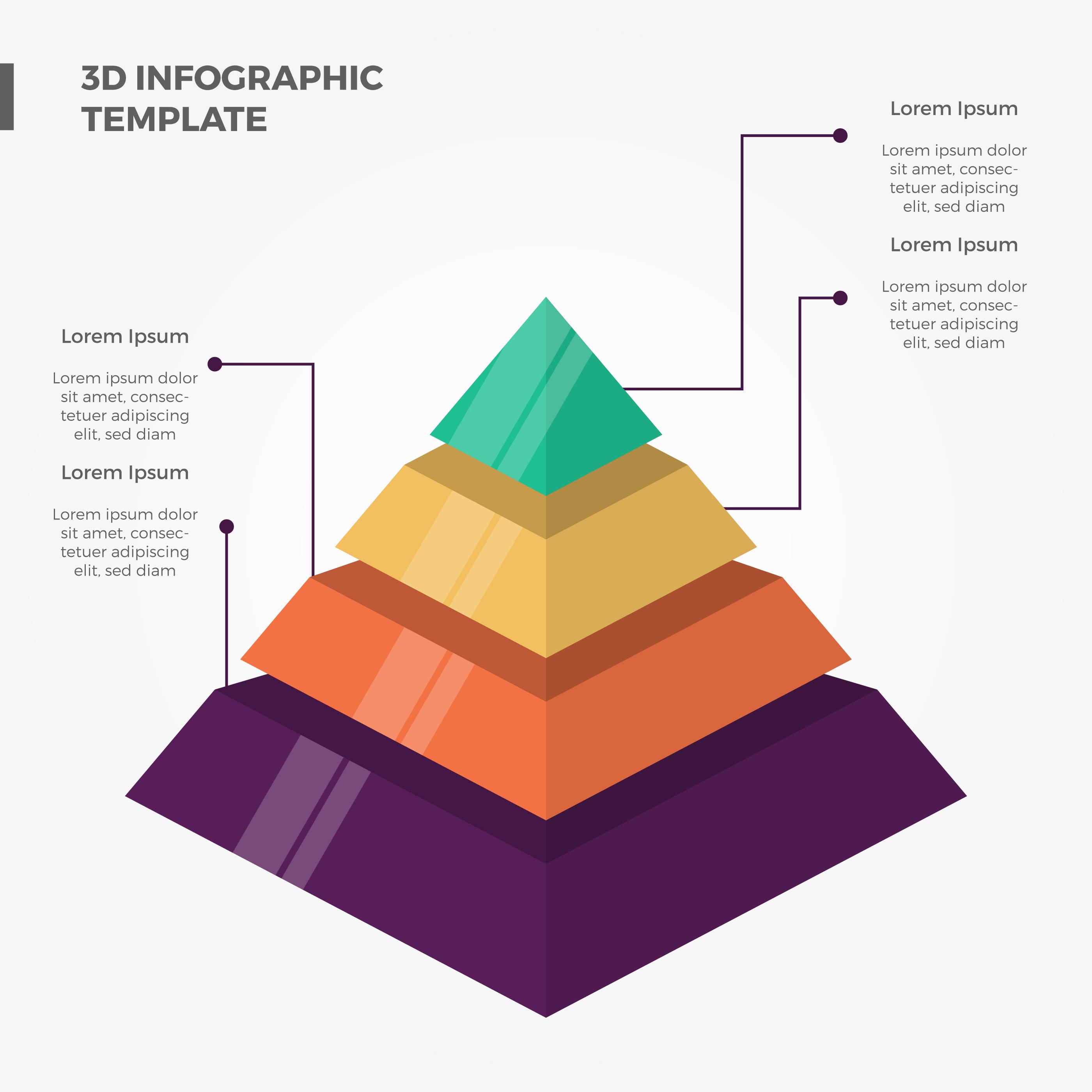 3d Pyramid Vector