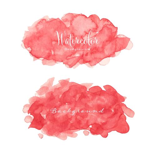 Abstract watercolor background. Watercolor element for card. Vector illustration.