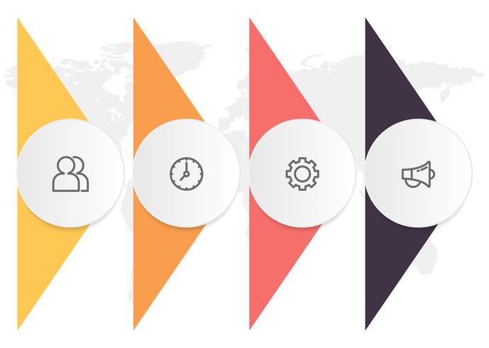 Infographics diagram with 4 steps, options, or processes. Vector business template for presentation. business data visualization.