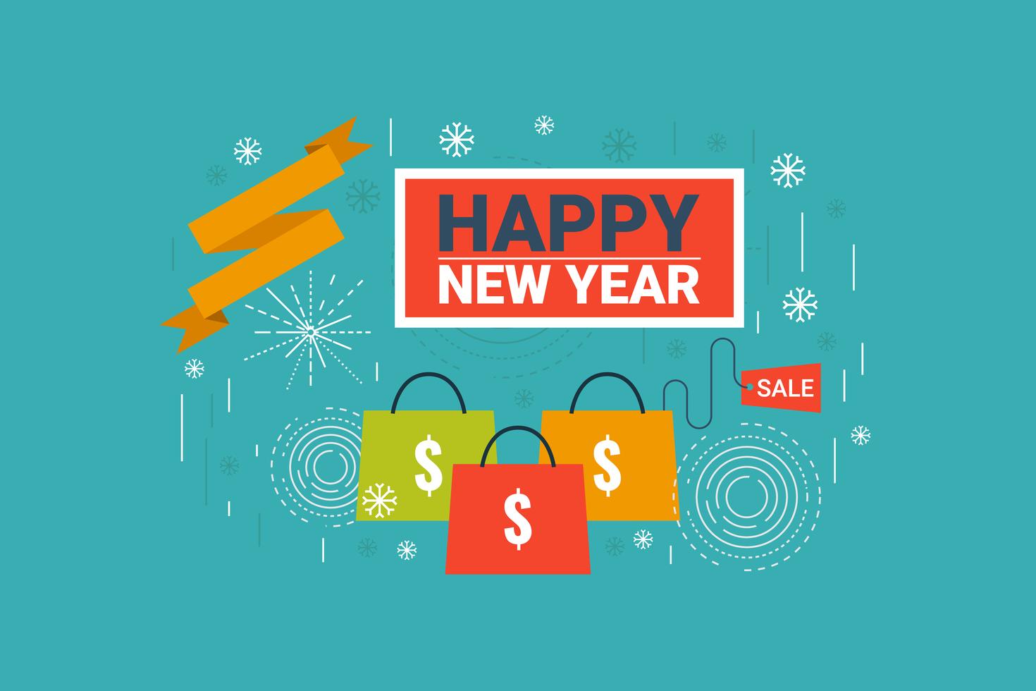 New Year Sale 541819 Vector Art at Vecteezy