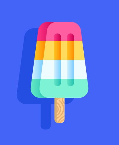 Helado de verano vector