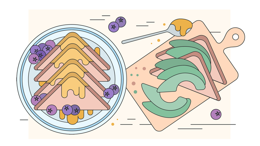 Avocado Toast Vector