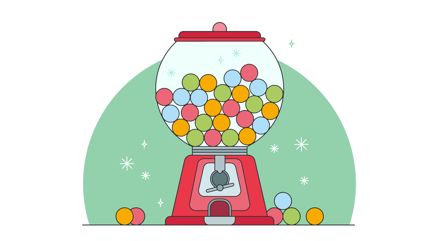 Candy Vending Vector