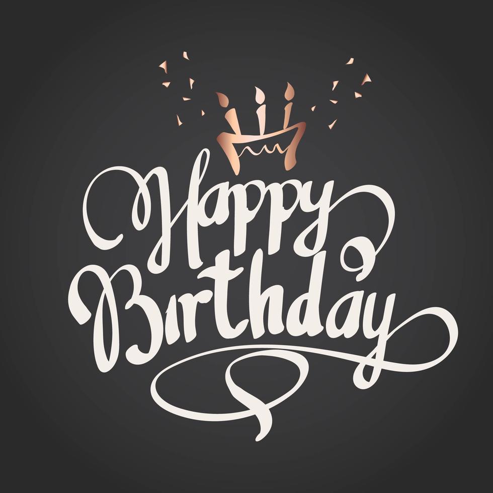 Happy Birthday Typography Vector 541933 Vector Art at Vecteezy