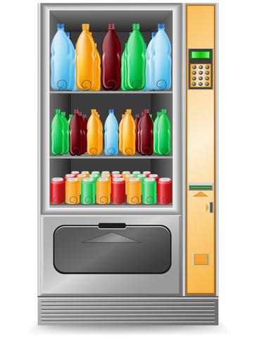 vending agua es una ilustración vectorial de la máquina vector