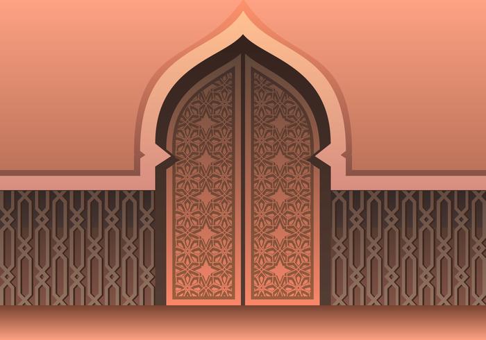 Mosque Door Vector