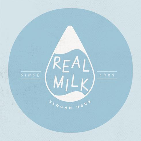 Milk Logo Vector