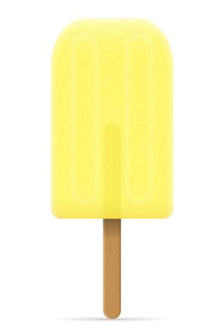 ice cream frozen juice on stick vector illustration