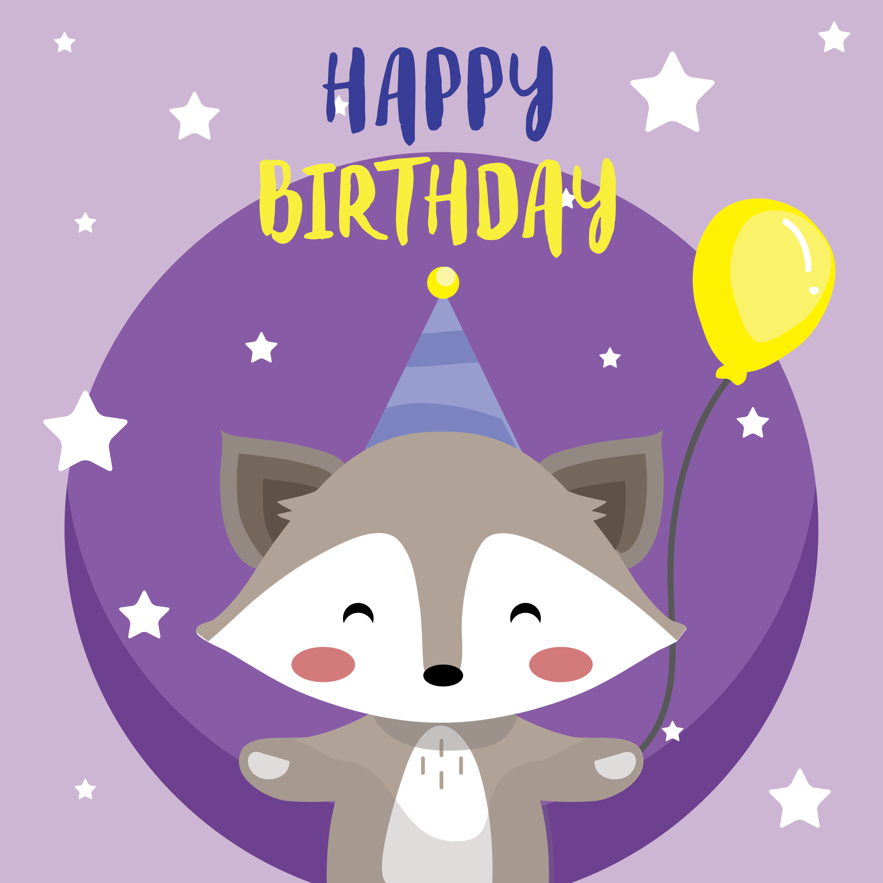 Download Happy Birthday Animals Vector 542130 Vector Art at Vecteezy