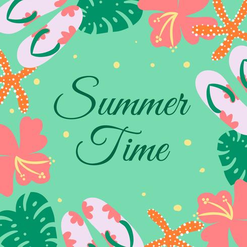 Cute Summer Background Vector