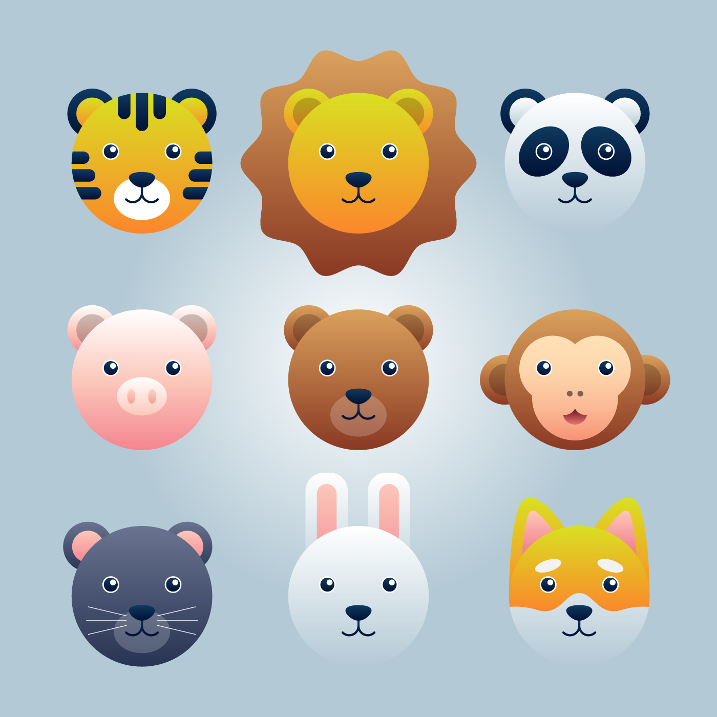 Kids Animals Vector Art, Icons, and Graphics for Free Download