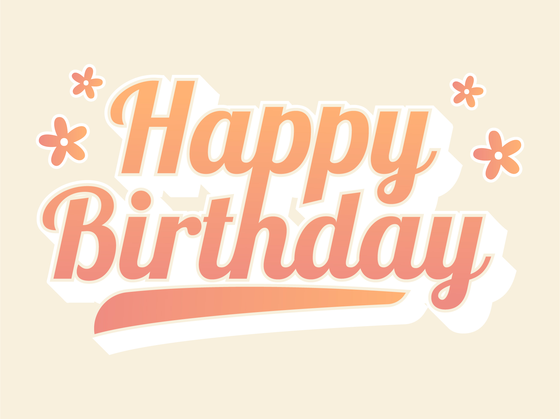 Happy Birthday Lettering 542172 Vector Art at Vecteezy