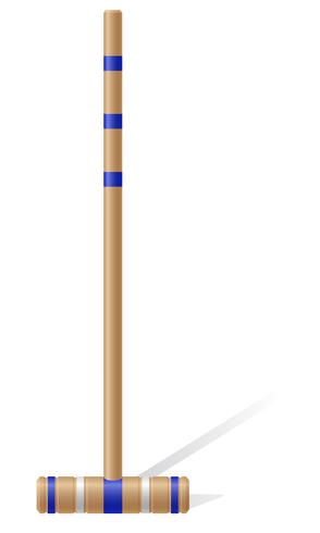 croquet mallet vector illustration