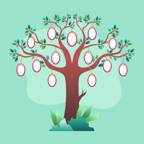 Family Tree Template Vector