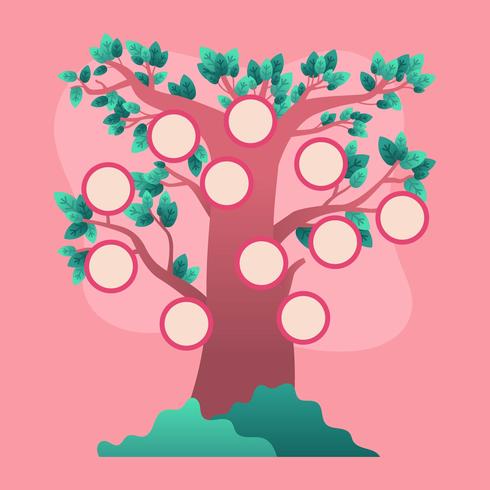 Family Tree Template Vector