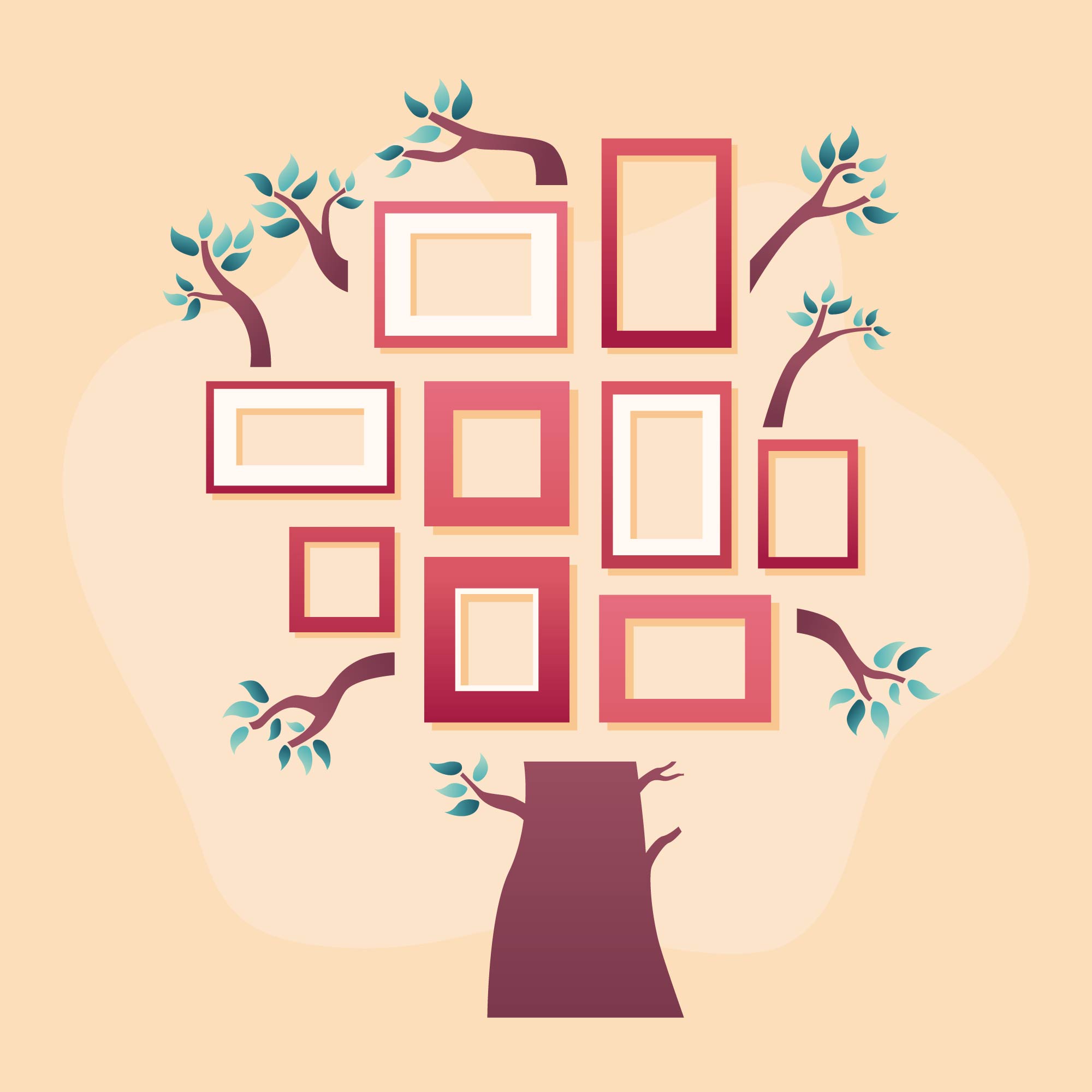 Download Family Tree Template Vector - Download Free Vectors ...