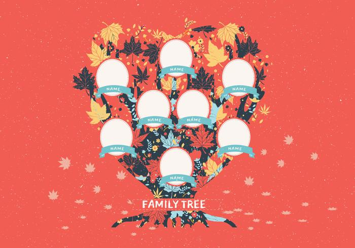 Family Tree Template  Vol 3 Vector