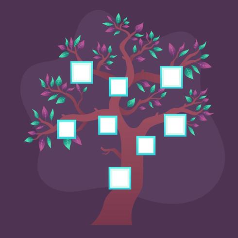 Family Tree Template Vector