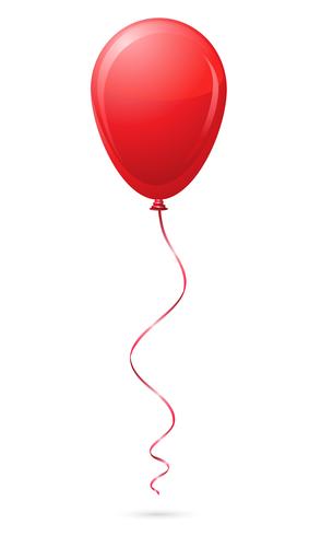 red balloon vector illustration