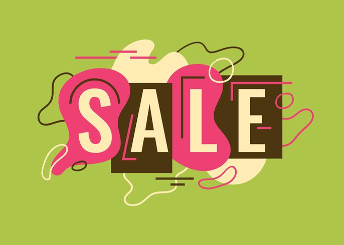 Sale typography design vector