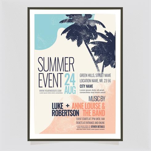 Vector Summer Event Poster