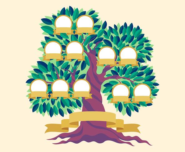 Family Tree Template vector