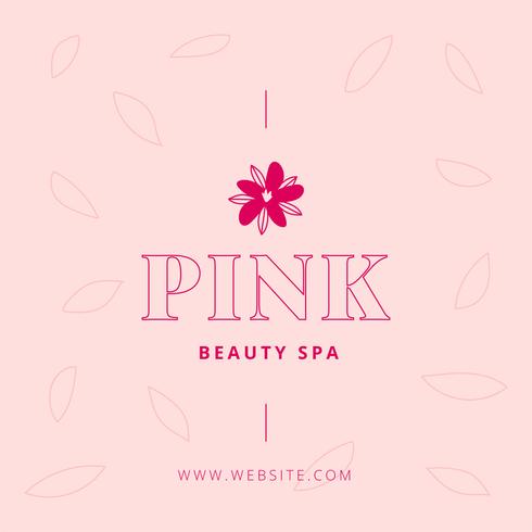 Femenine Logo Brand To Beauty Spa vector